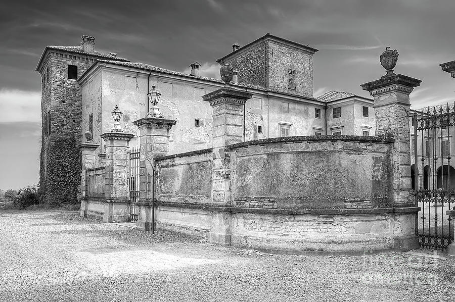 BW Fortress And Castle Of Agazzano Photograph by Paolo Signorini