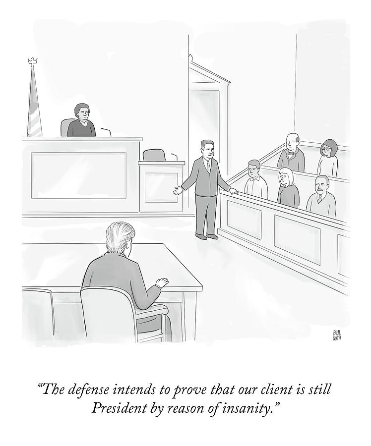 By Reason of Insanity Drawing by Paul Noth