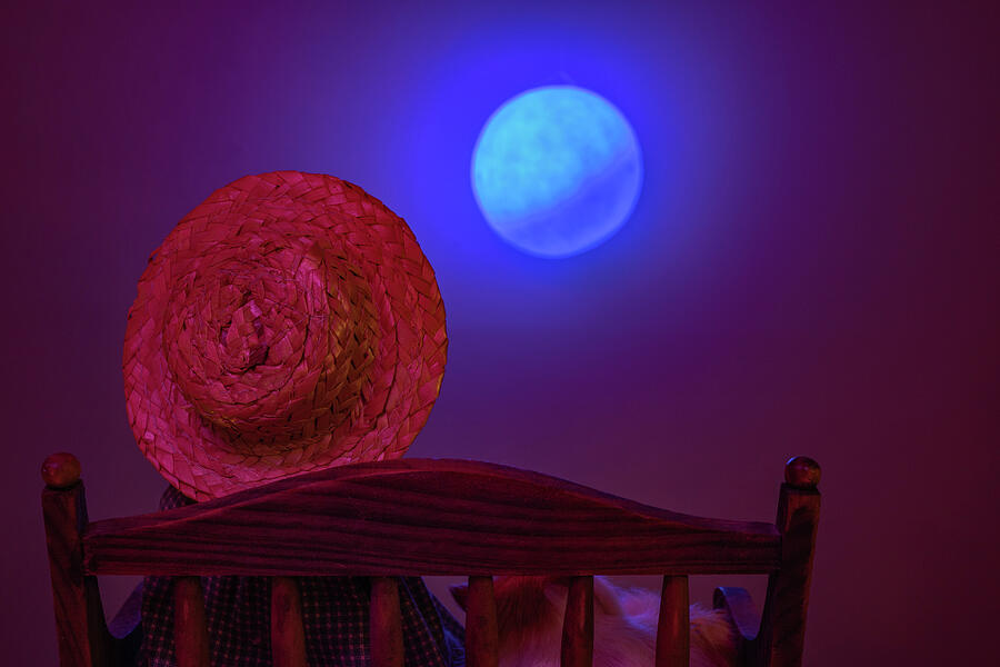 Still Life Photograph - By The Light of The Blue Moon by Linda Howes