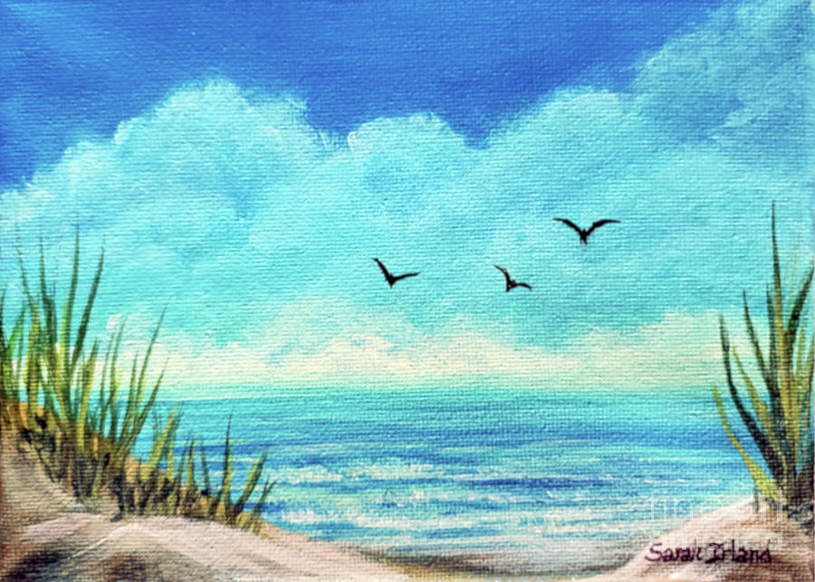 By the Sea Painting by Sarah Irland