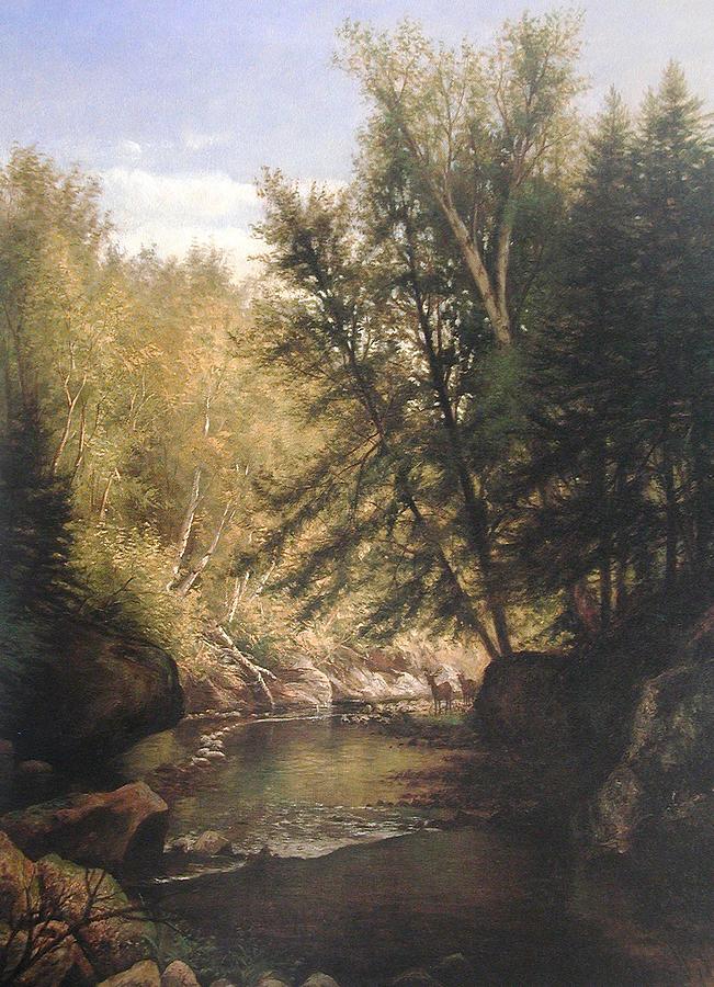 By the Stream Painting by Laura Woodward | Fine Art America