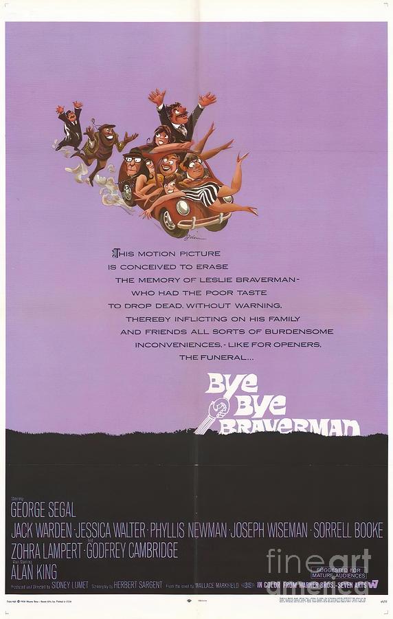 Bye Bye Braverman, 1968, movie poster Digital Art by Movie World Posters
