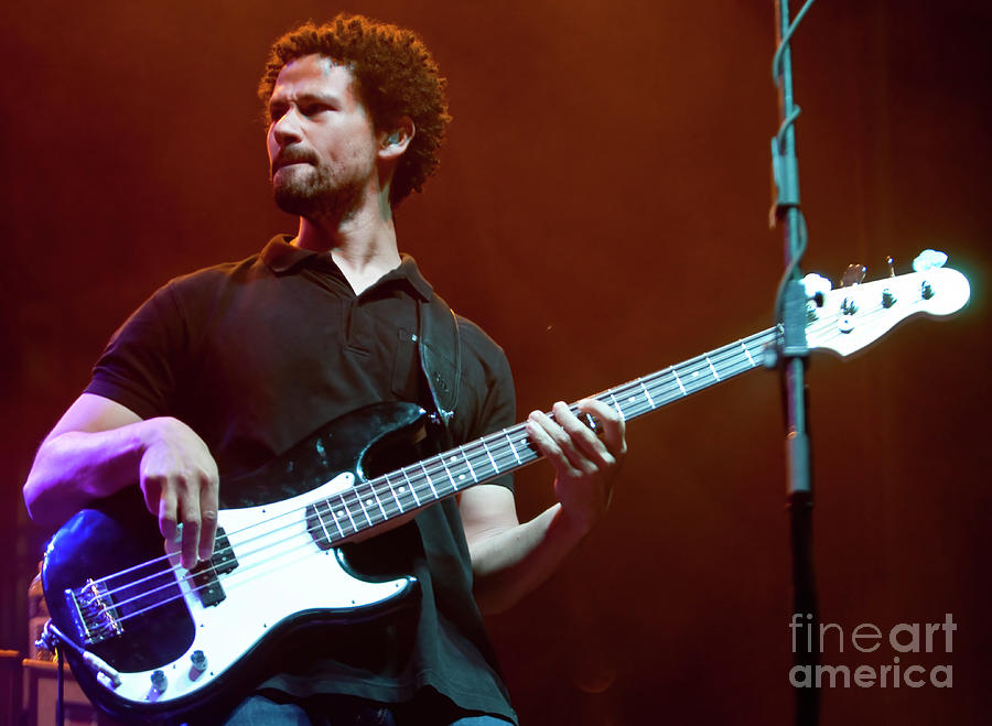 Byron Luiters with the John Butler Trio at All Good Festival Photograph by David Oppenheimer