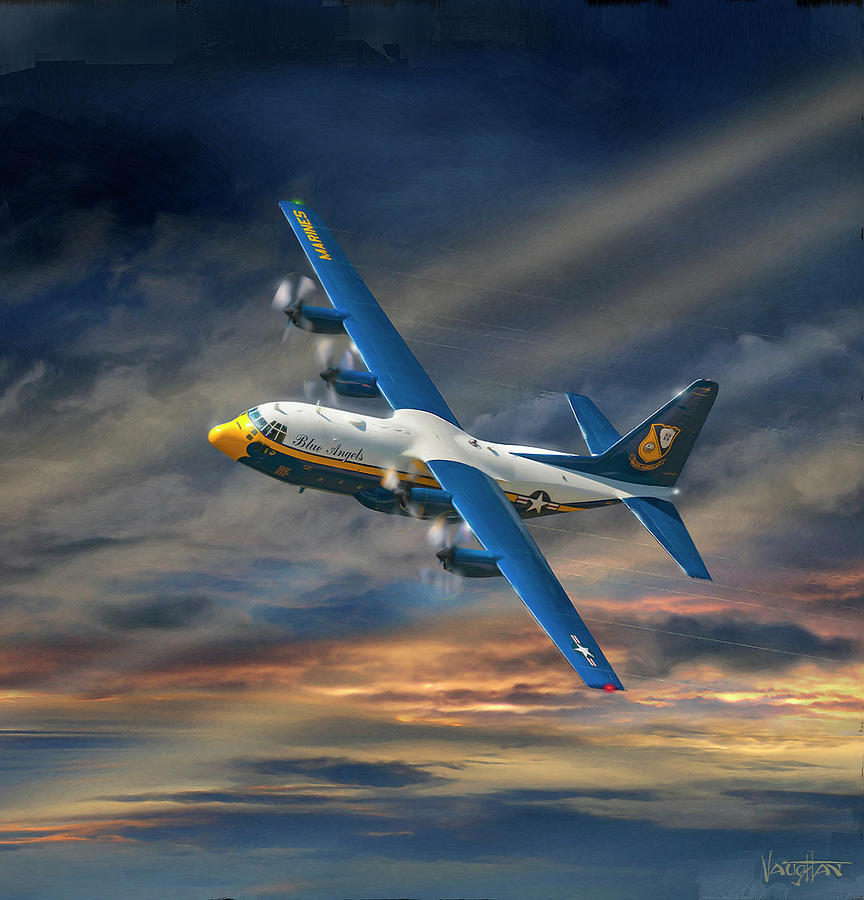 C-130 Fat Albert Digital Art by James Vaughan