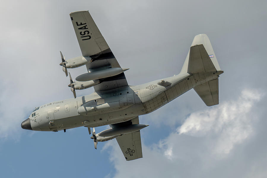 C-130 Flyover Photograph by David R Robinson
