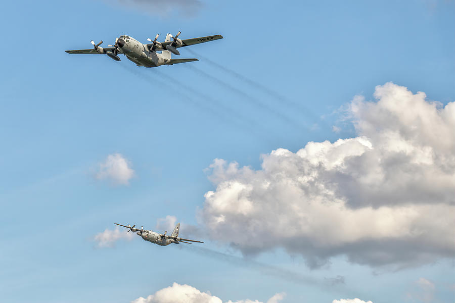 C-130 Salute Photograph by David R Robinson