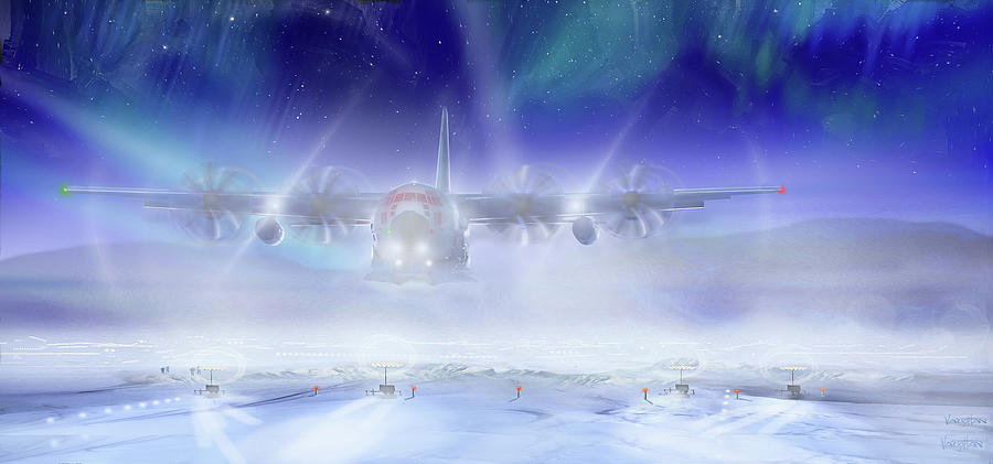 C-130 Top of the World Digital Art by James Vaughan