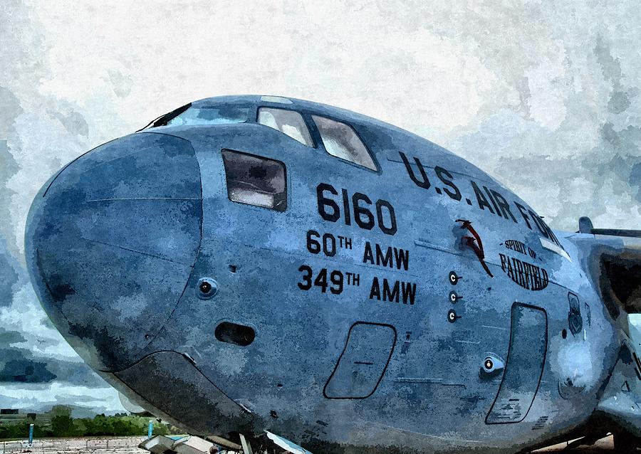 C-17 Globemaster 60th AMW Mixed Media by Christopher Reed