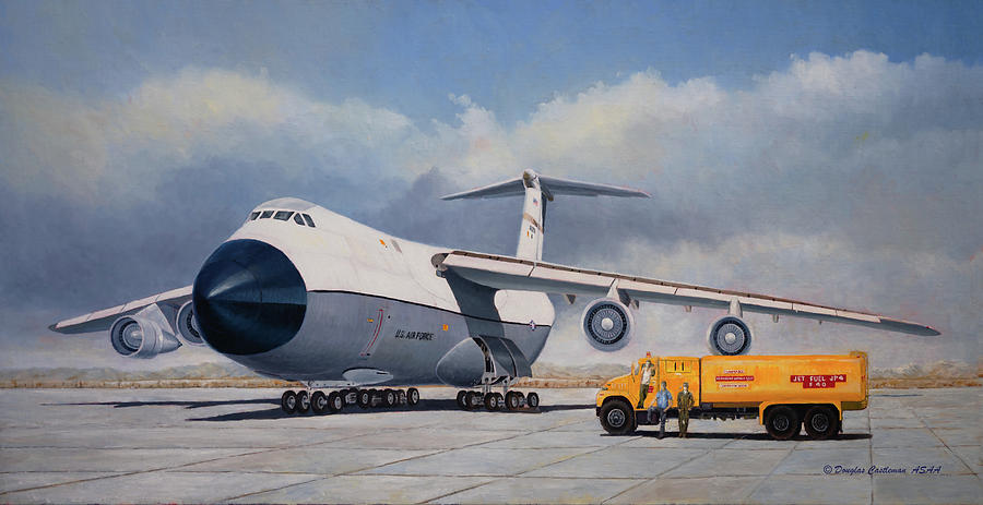C-5A Galaxy Painting by Douglas Castleman