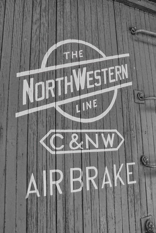 C and NW Boxcar BW Photograph by Dale Kauzlaric