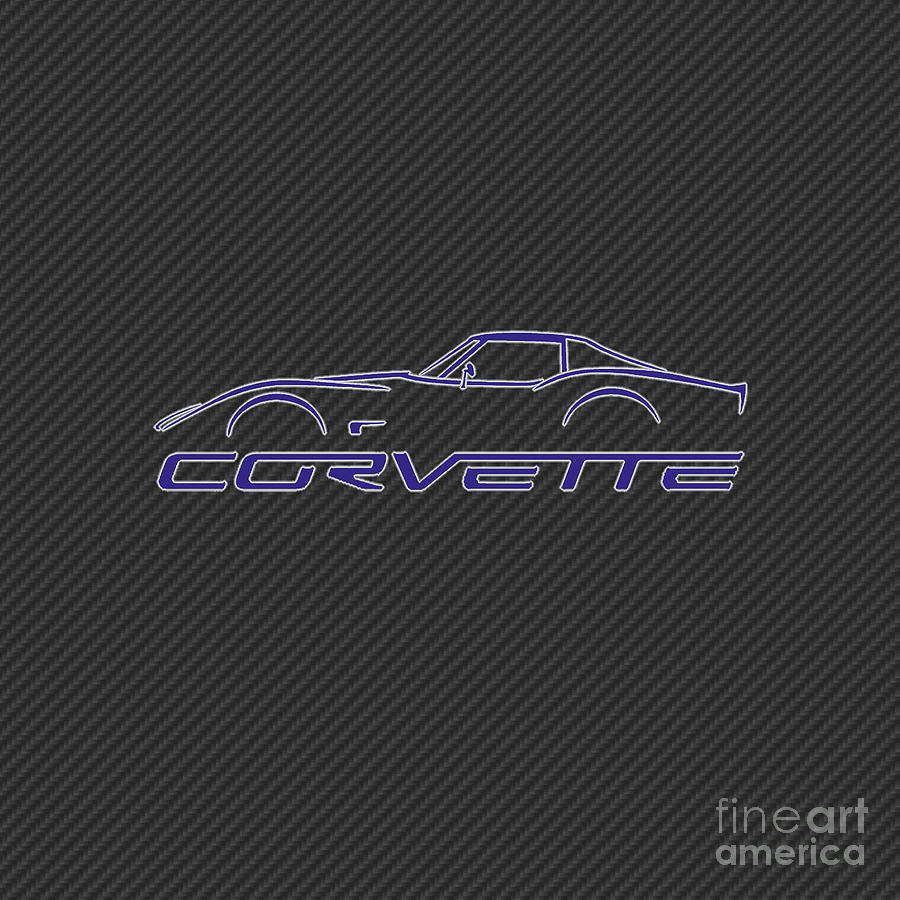 C3 Corvette Drawing by Darrell Foster