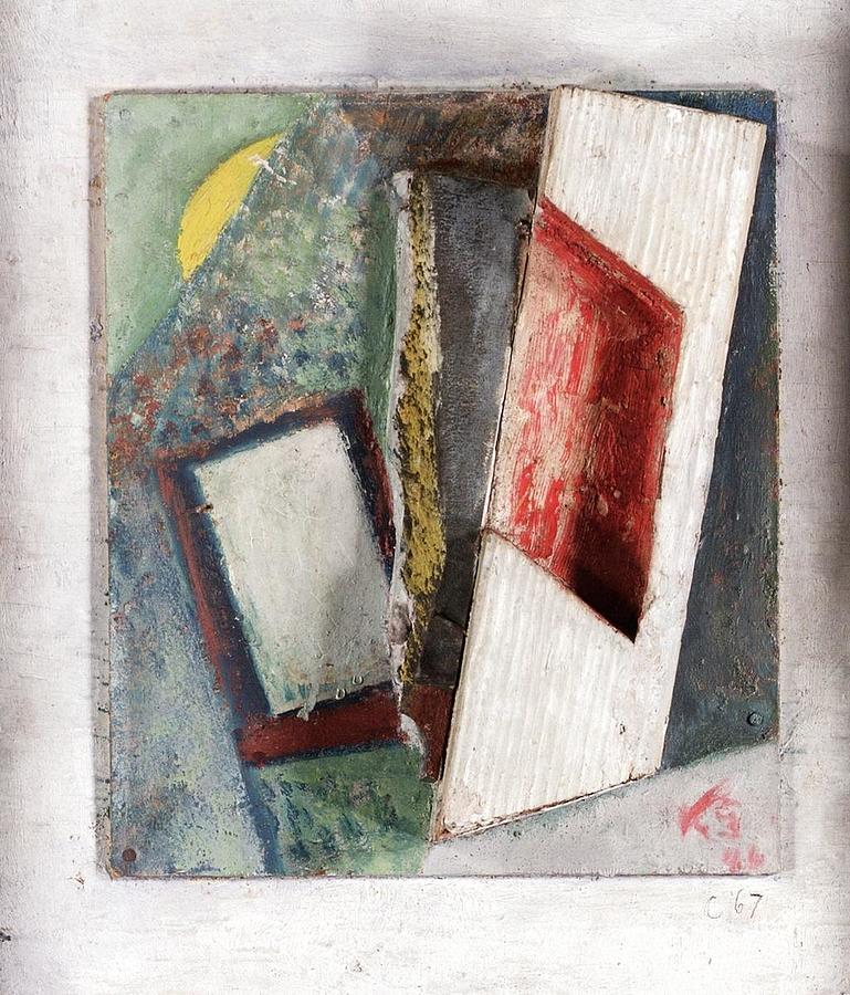 Cave Painting - C67 Ancient Cave by Kurt Schwitters