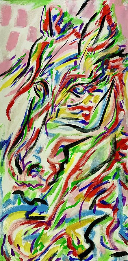 Caballo Series - Content Painting by Jimmy Longoria