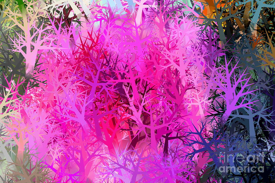 Cabbage Colored Trees Abstract Photograph by Sea Change Vibes
