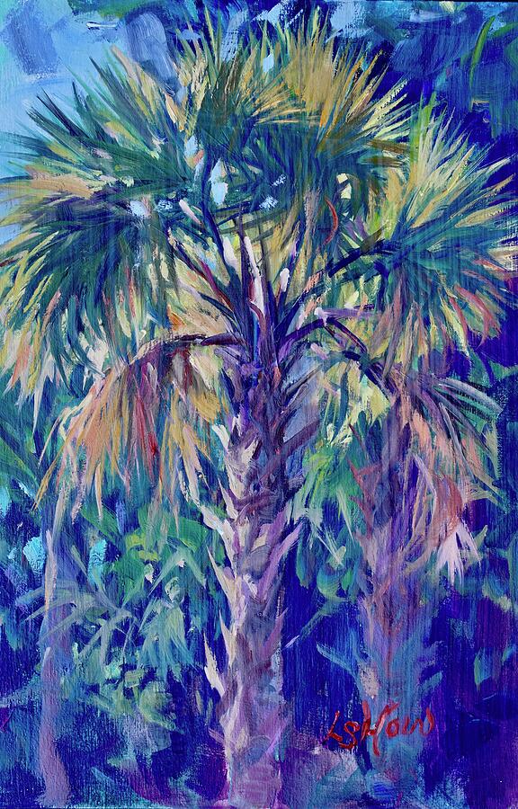 Summer Painting - Cabbage Palm by Laurie Snow Hein