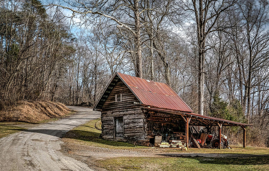 Cabin At Tomahawk Mills Photograph