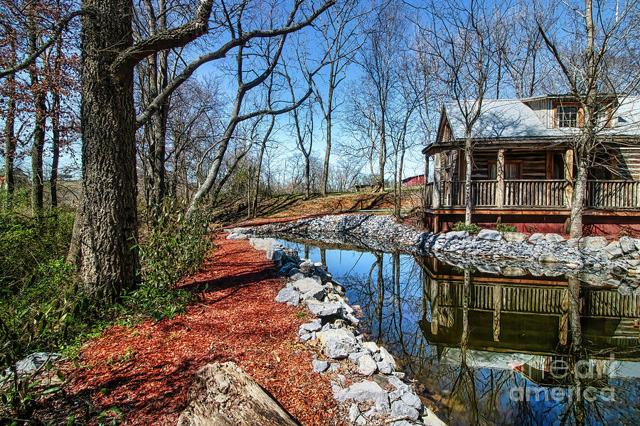 Rustic Cabin by the Water Photograph by Shelia Hunt