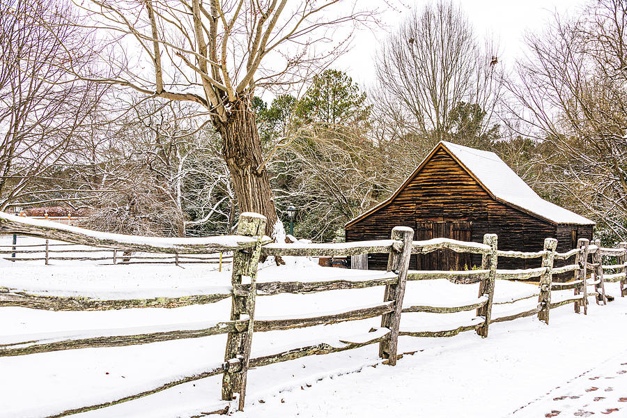 Cabin In The Snow Photograph