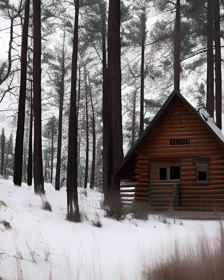 Cabin in the Woods Photograph by Bonnie Bruno
