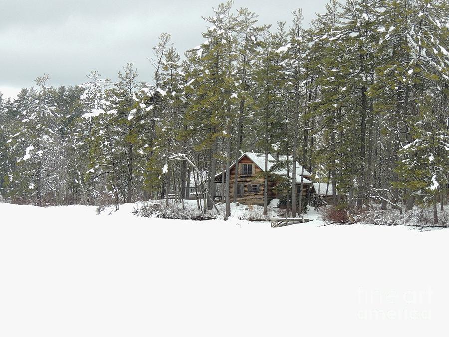 Cabin In Winter Photograph by Marcia Lee Jones