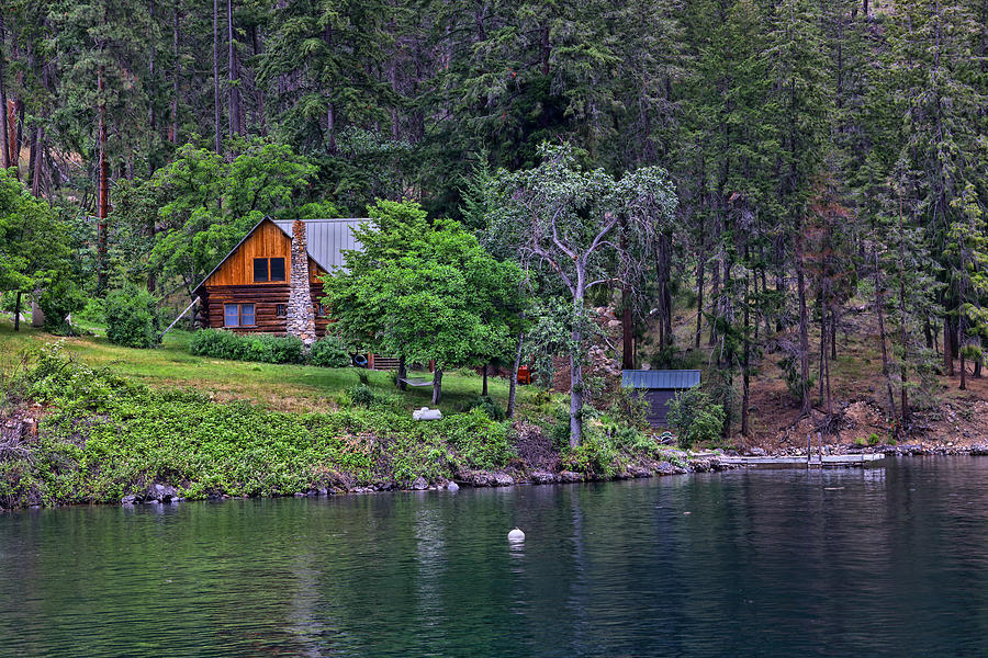 Cabin On A Quiet Shore Photograph by Jeff Swan