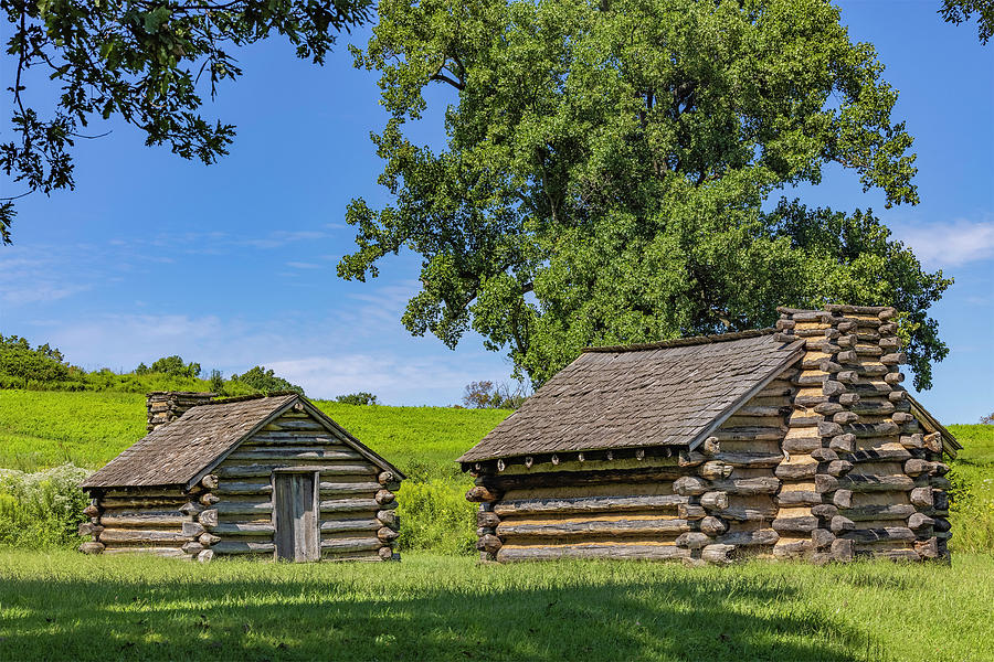 Cabins at Valley Forge Photograph by Gordon Elwell