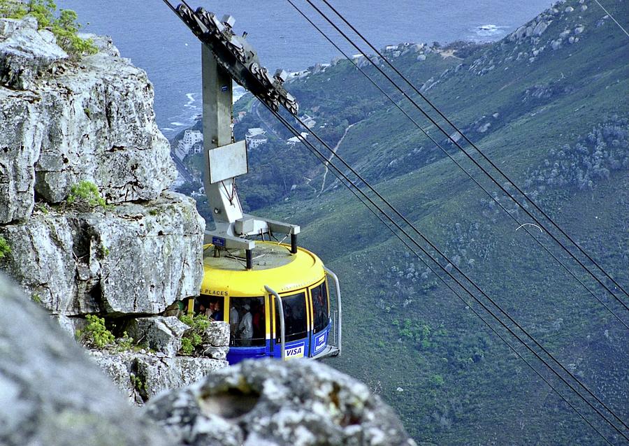 Cable car, Table Mountain  Photograph by Barbara Magor