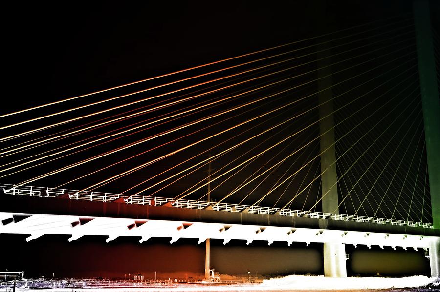 Cable Suspension Bridge Digital Art by Gnu Attitude - Fine Art America