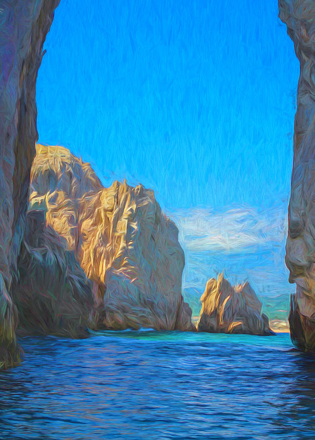 Cabo Arch Painterly Photograph by Lorraine Baum