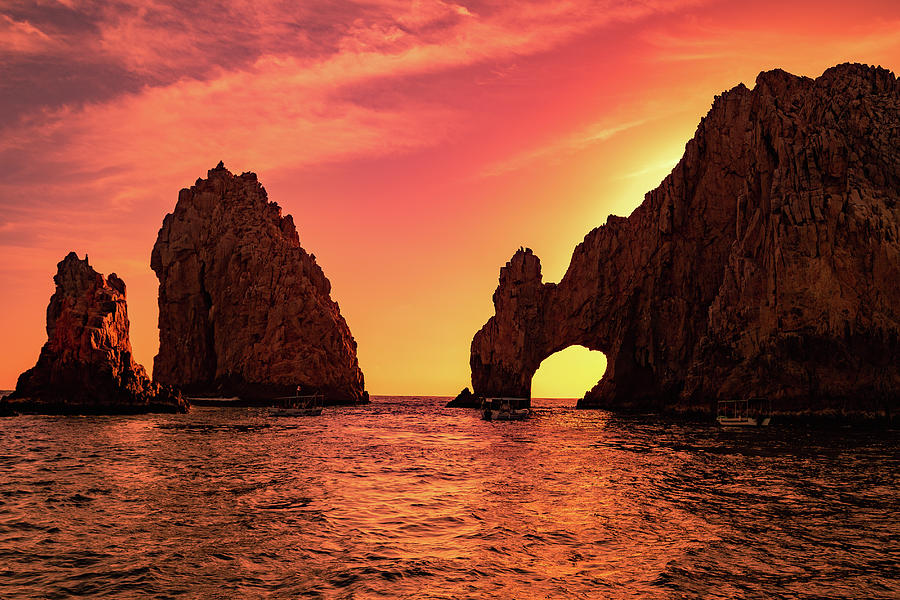 Cabo Arch Sunset Photograph by Cindy Robinson