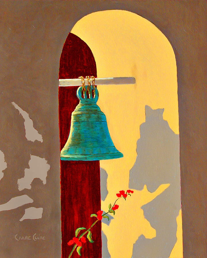 Cabo Mission Bell Painting by Chris MacClure