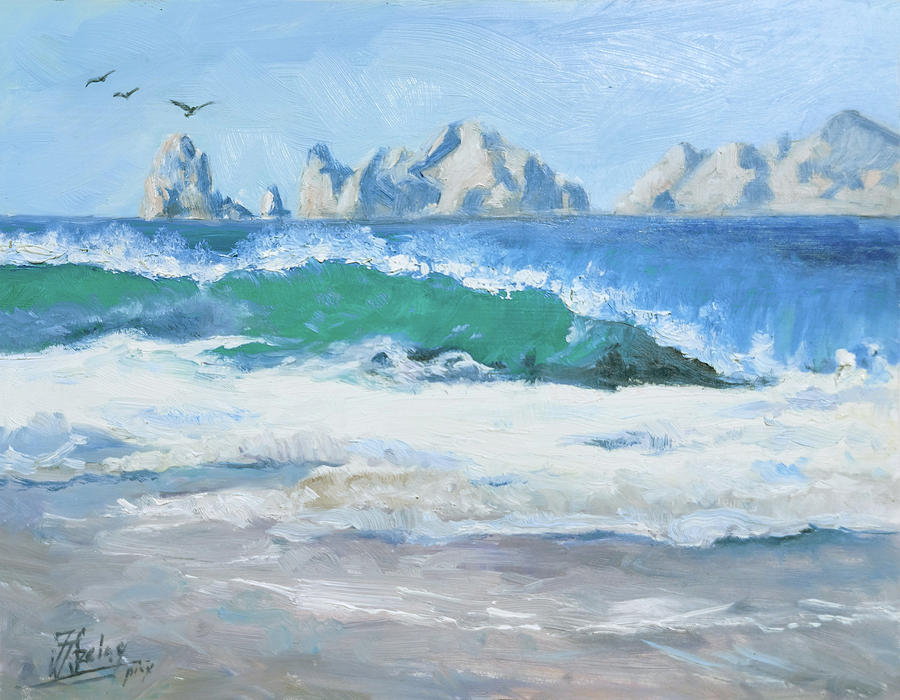 Cabo San Lucas - Sea Beach 15 Painting by Irek Szelag