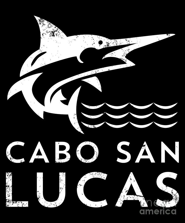 Fish Drawing - Cabo San Lucas Swordfish Fishing  by Noirty Designs