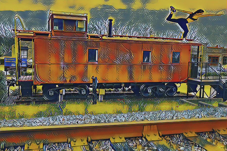 Caboose Dance Pose Photograph by Dennis Baswell