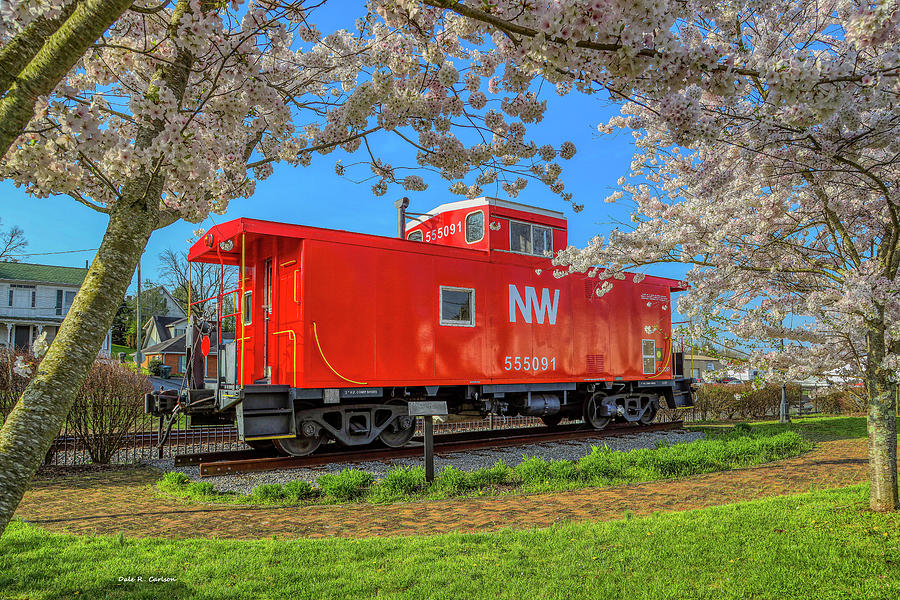 Caboose in Bloom Photograph by Dale R Carlson