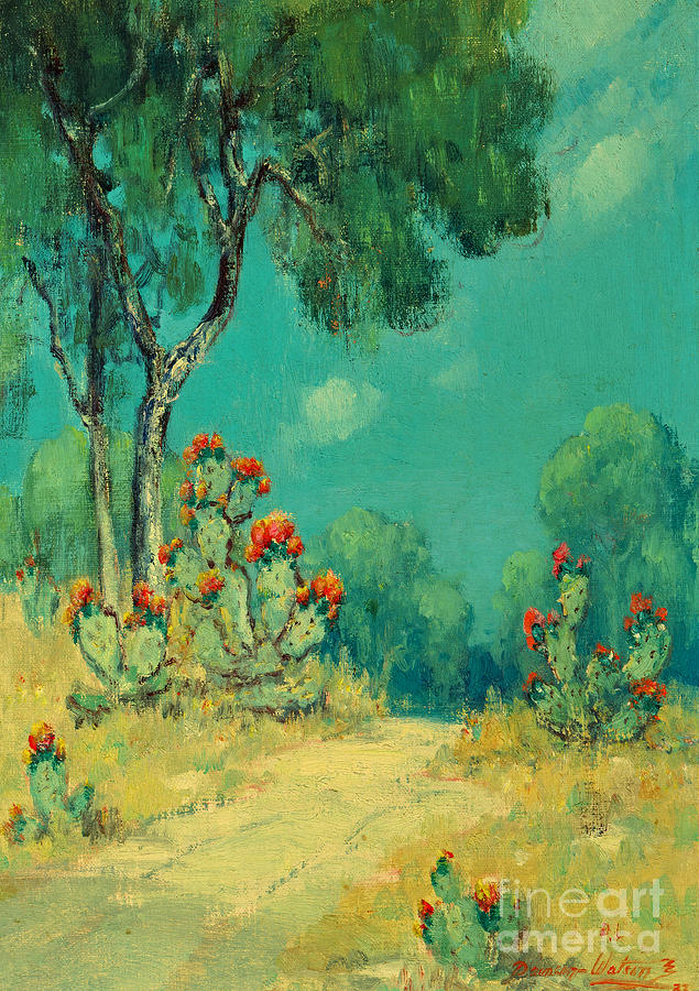 Cactus Blossoms Painting by Peter Ogden