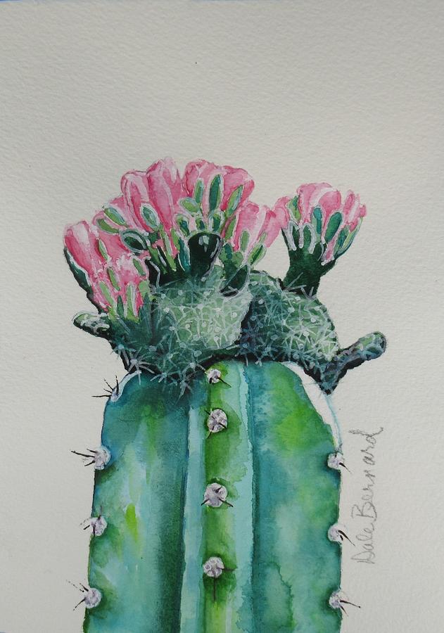 Cactus Rose Painting by Dale Bernard