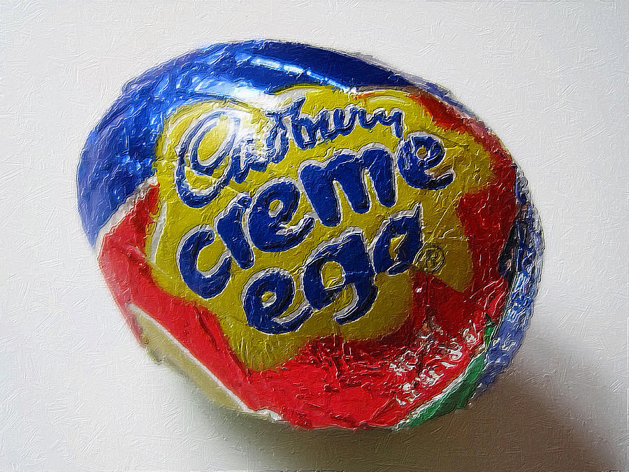 Cadbury Egg 2 Painting by Tony Rubino