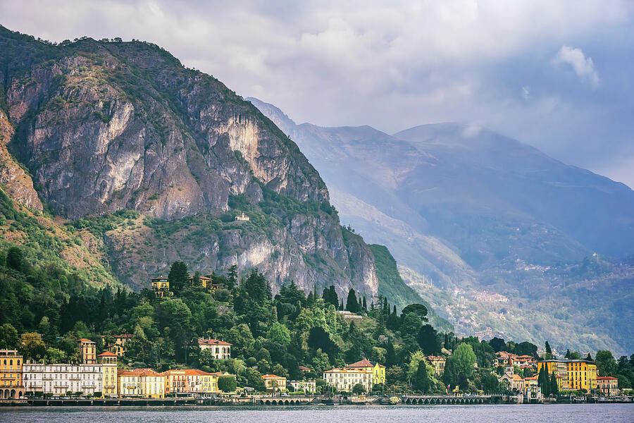 Cadenabbia Shore Lake Como Italy Photograph by Joan Carroll - Fine Art ...