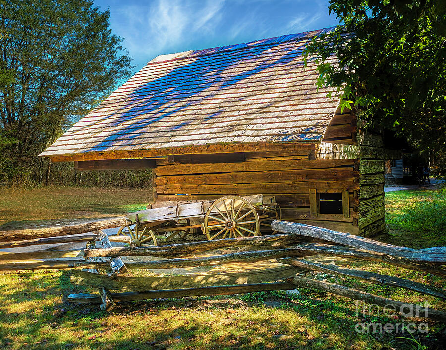 Cades Cove Barn and Wagon Photograph by Nick Zelinsky Jr