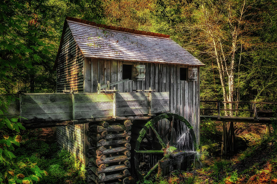 Cades Cove John Cable Grist Mill - 1870gristmill155787 Photograph by ...