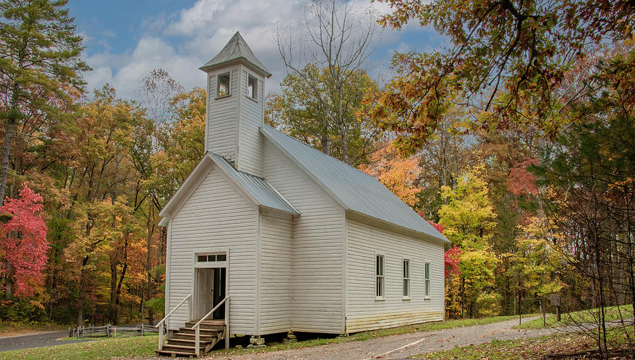 Cades Cove Missionary Baptist Church, Tennessee Photograph by Marcy Wielfaert
