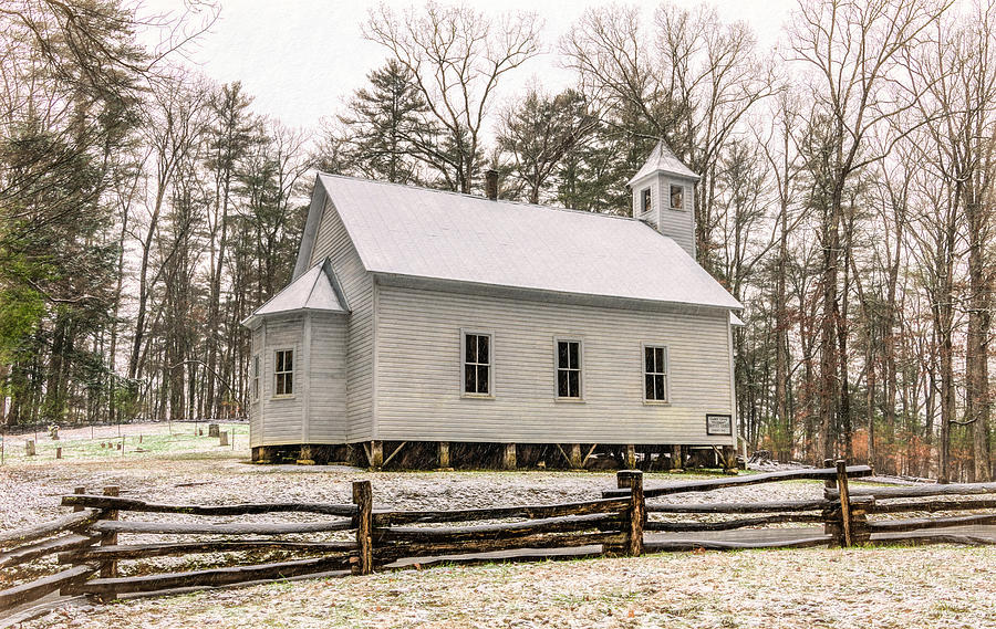 Cades Cove Primitive Baptist Church, Side View Photograph by Marcy Wielfaert