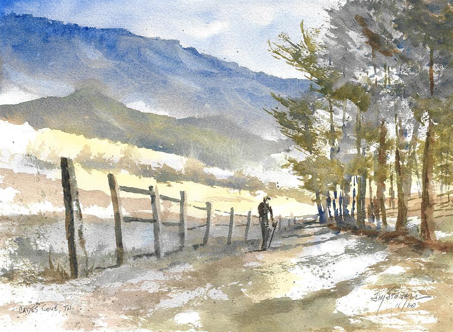 Landscape Painting - Cades Cove, TN by Jim Stovall
