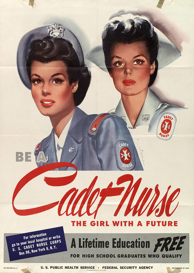 Cadet Nurse. The Girl With a Future Painting by Patriot Posters Cadet Nurse. The Girl With a Future Painting by Patriot Posters