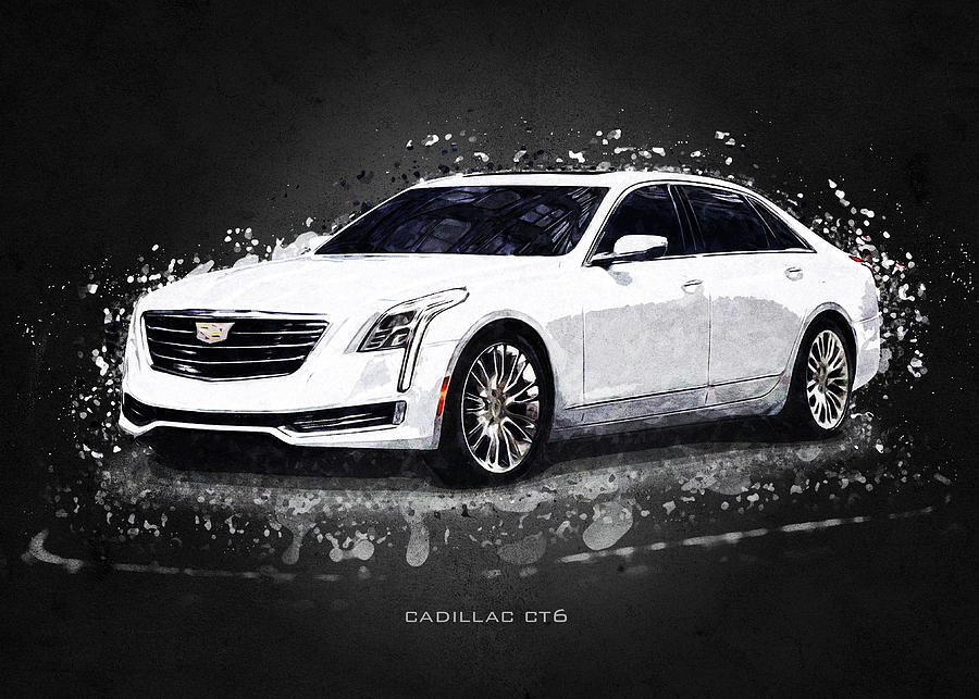 Cadillac CT6 Digital Art by Gab Fernando
