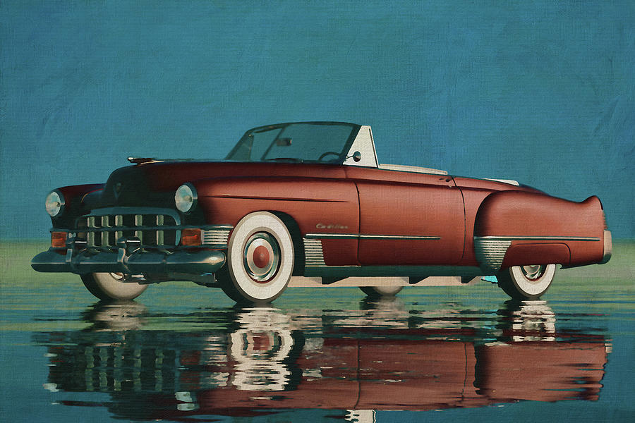 Cadillac Deville Convertible From 1948 is a Classic Car Digital Art by Jan Keteleer