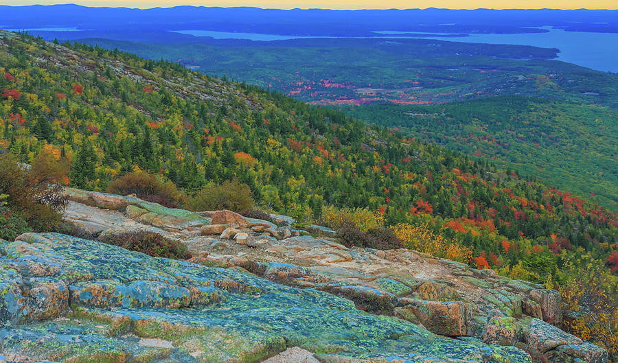 Cadillac Mountain In Autumn Photograph by Dan Sproul