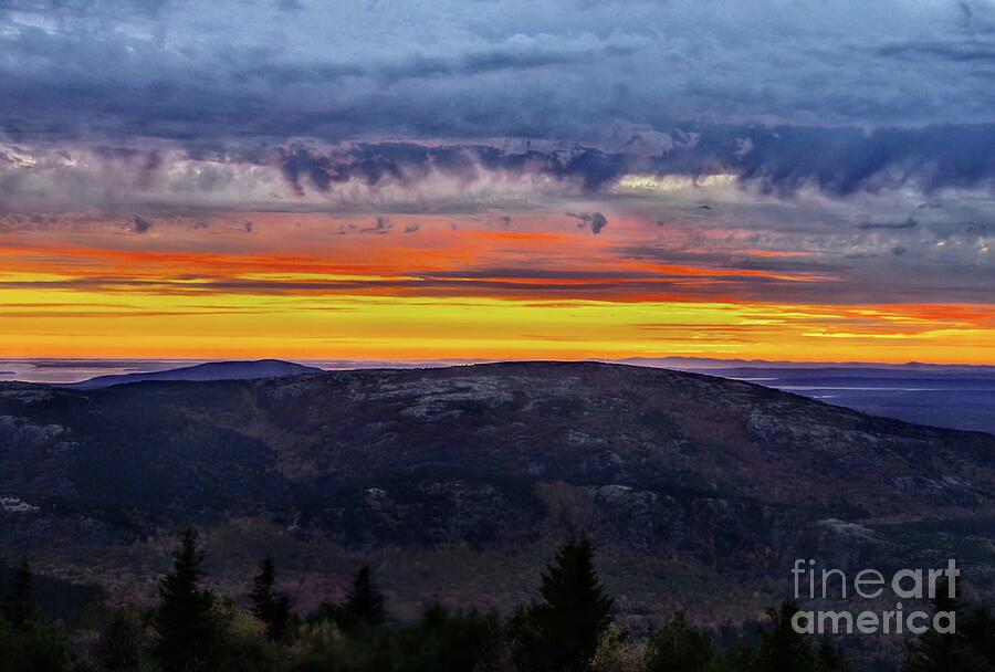 Acadia National Park Photograph - Cadillac Mountain Sunset, Acadia National Park, Maine by Scott Mason Photography