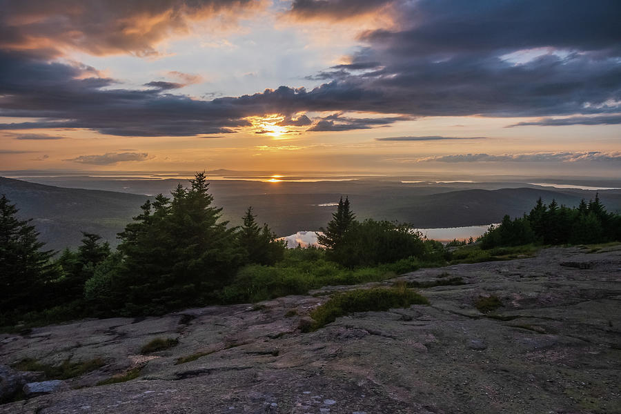 Cadillac Mountain Sunset Photograph by Terri Mongeon - Fine Art America